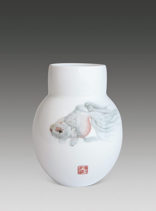 22、《年年有余》对瓶 - The “Brimful Harvest” Pair Vase