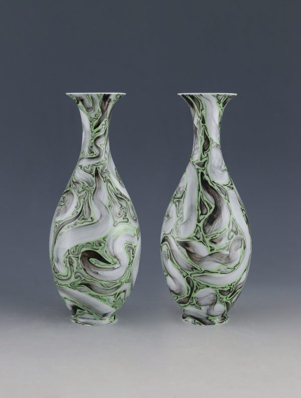 42《维度2022-9》对瓶 - “Dimension 2022-9” Paired Vase